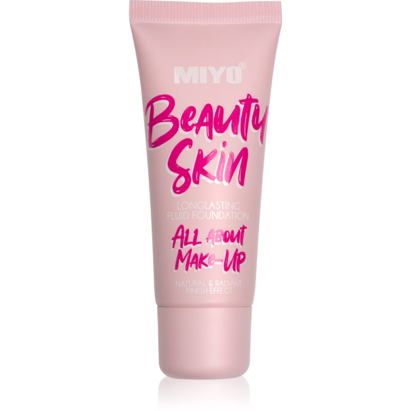 Miyo Beauty Skin All About Make-Up дълготраен фон дьо тен цвят 02 Shell 30 мл.