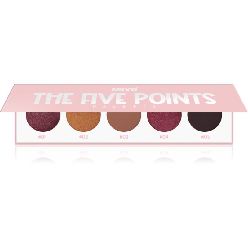 Miyo Eyeshadow The five points палитра сенки за очи цвят 16 Holy grail 1 бр.