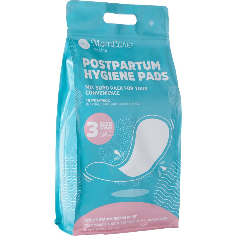 MomCare by Lina Postpartum Pads дамски превръзки за след раждане 18 бр.