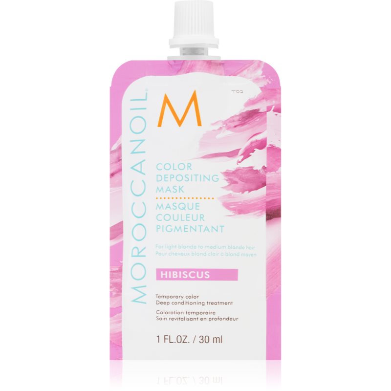 Moroccanoil Color Depositing нежна подхранваща маска без перманентни цветови пигменти Hibiscus 30 мл. на ниска цена