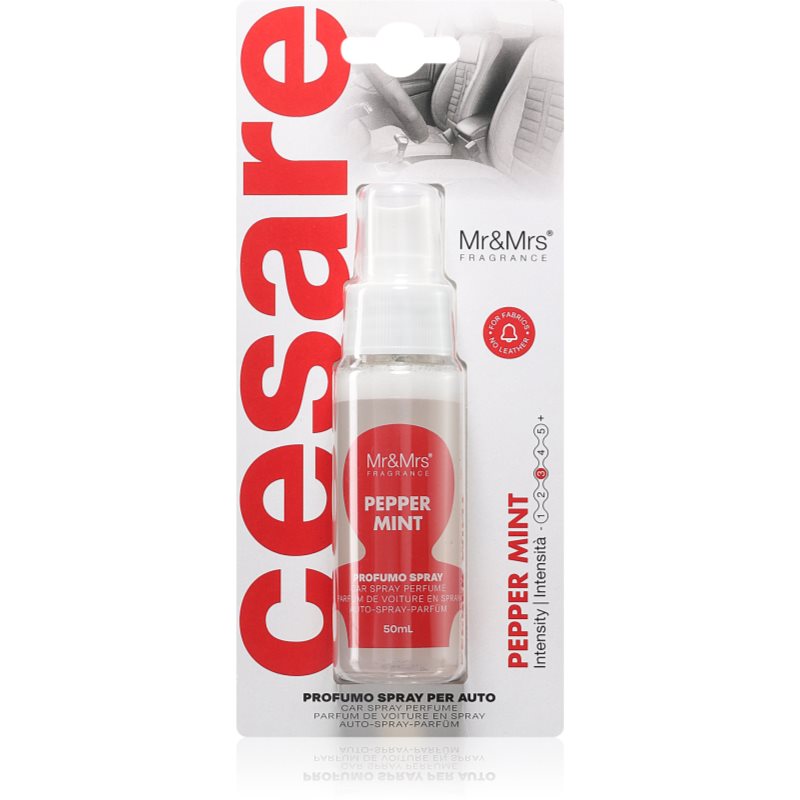 Mr & Mrs Fragrance Cesare Peppermint ароматизатор за въздух за колата 50 мл.