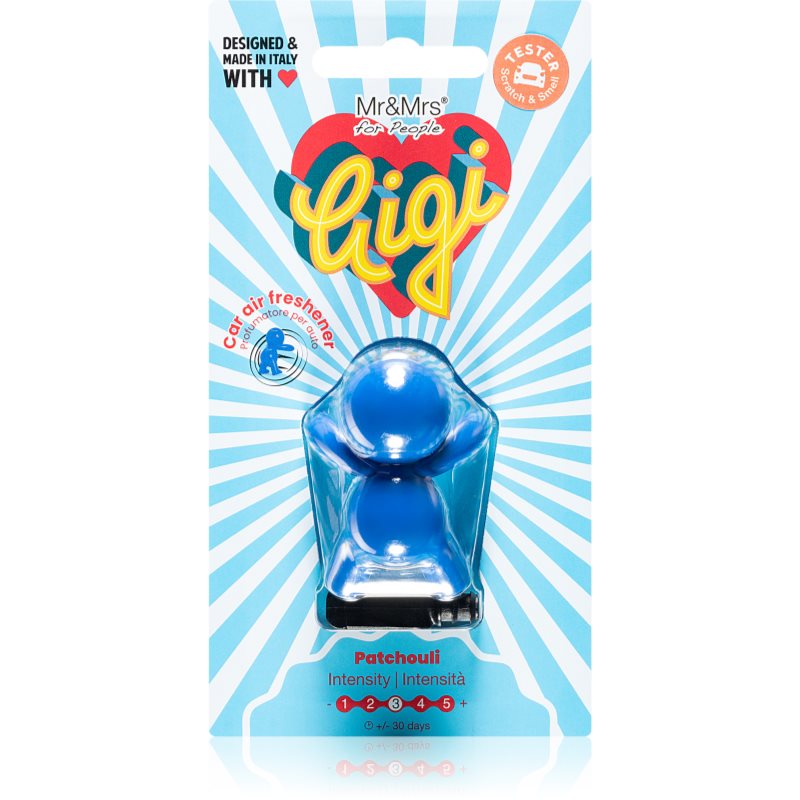 Mr & Mrs Fragrance Gigi Patchouli aроматизатор за автомобил 1 бр.