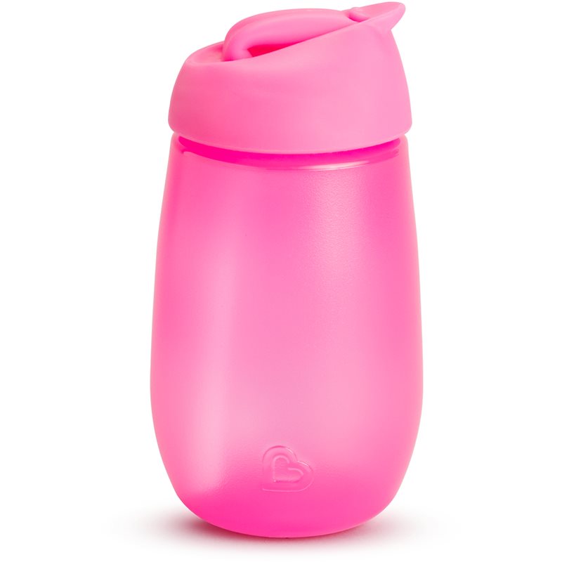 Munchkin Simple Clean детско шише със сламка Pink 12 m+ 296 мл. на ниска цена