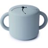 Mushie Baby Snack Cup чаша за закуска Powder Blue 1 бр.