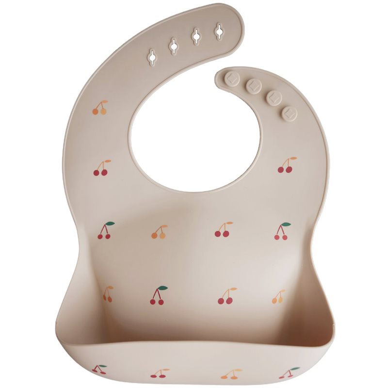 Mushie Silicone Baby Bib лигавник Cherries 1 бр.