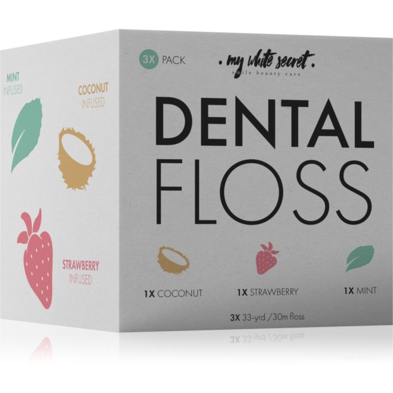 My White Secret Dental Floss конец за зъби Coconut