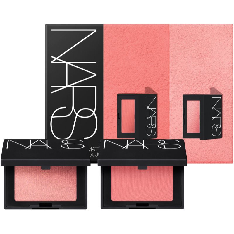 NARS MINI BLUSH DUO подаръчен комплект за перфектен външен вид цвят Orgasm/ Orgasm Edge на ниска цена