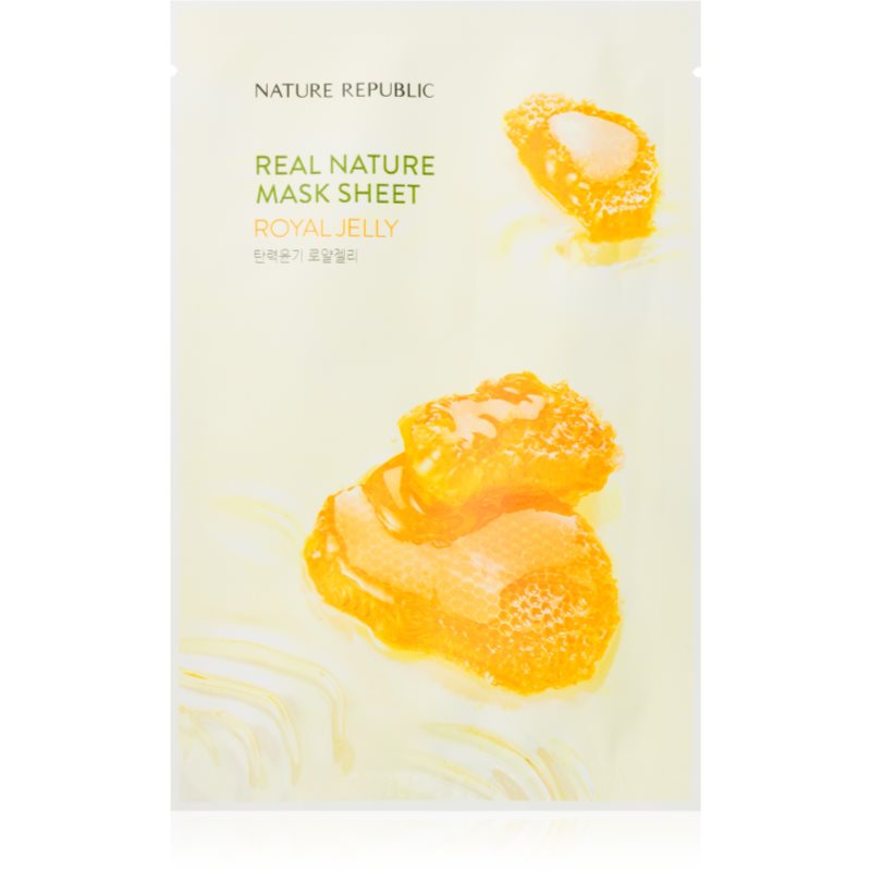 NATURE REPUBLIC Real Nature Royal Jelly Mask Sheet платнена маска против бръчки 23 мл.