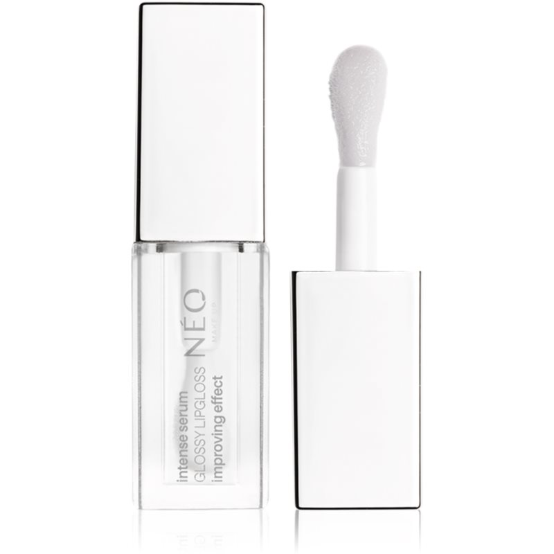 NEO MAKE UP Intense Serum Glossy Lipgloss гланц-грижа за устни цвят 01 Transparent 5 мл.