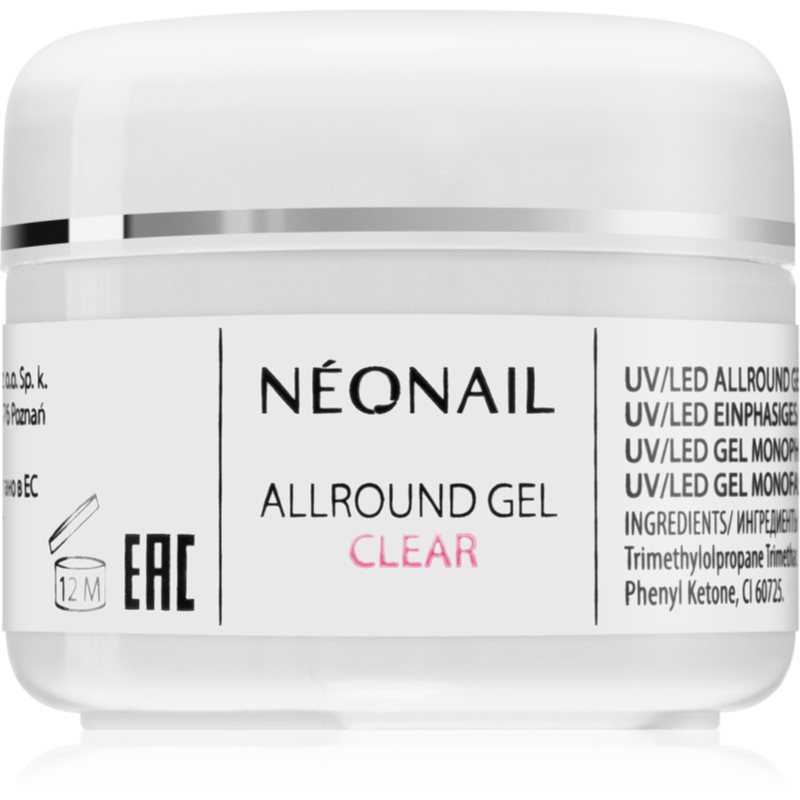 NEONAIL Allround Gel Clear гел за гел и акрилни нокти 5 мл.