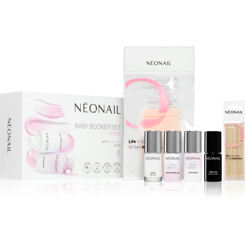 NEONAIL Baby Boomer Set Rose комплект за перфектен маникюр цвят Rose 1 бр.
