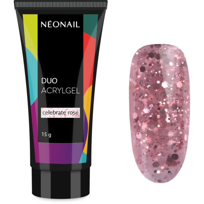 NEONAIL Duo Acrylgel Celebrate Rose гел за гел и акрилни нокти 15 гр. на ниска цена