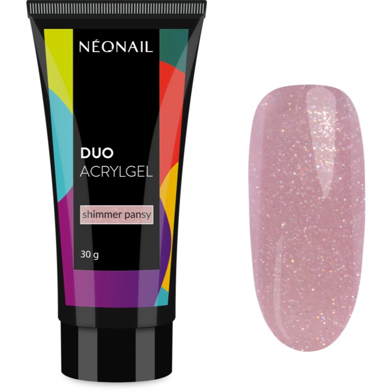 NEONAIL Duo Acrylgel Shimmer Pansy гел за гел и акрилни нокти 30 гр.