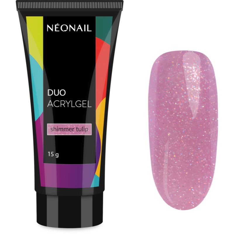NEONAIL Duo Acrylgel Shimmer Tulip гел за гел и акрилни нокти 15 гр. на ниска цена