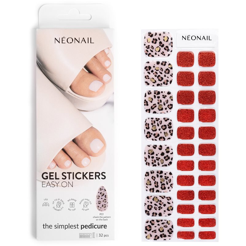 NEONAIL Easy On Gel Stickers Стикери за нокти за крака цвят P01 32 бр. на ниска цена