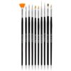 NEONAIL Nail Art Brushes комплект четки за нокти 10 бр.