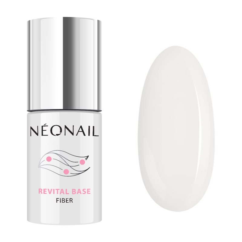 NEONAIL Revital Base Fiber основно гел покритие за гел и акрилни нокти цвят Milky Cloud 7