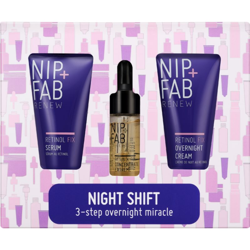 NIP+FAB Retinol Fix Night Shift комплект за грижа за лицето с ретинол