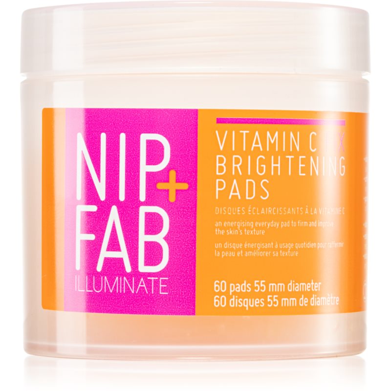 NIP+FAB Vitamin C Fix почистващи тампони за озаряване на лицето 60 бр.