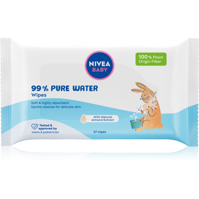 NIVEA BABY Pure Water освежаващи мокри кърпички 57 бр. на ниска цена