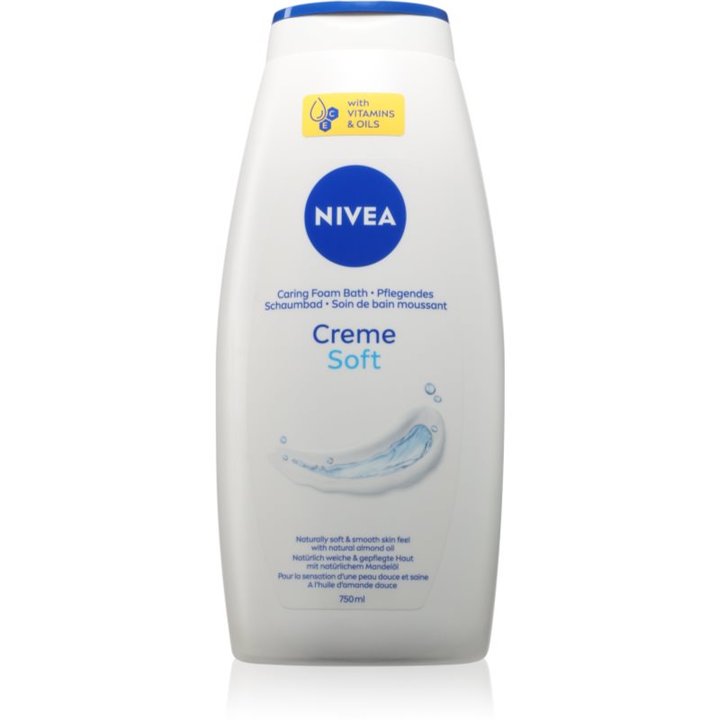 NIVEA Creme Soft кремообразна пяна за вана 750 мл.