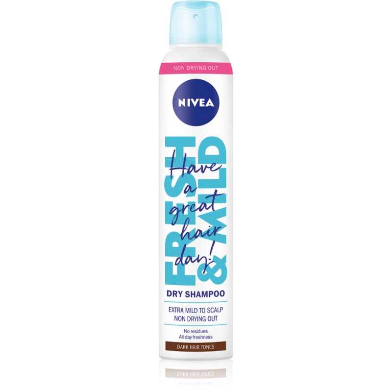 NIVEA Fresh Revive сух шампоан за увеличаване на обема Dark Tones 200 мл.