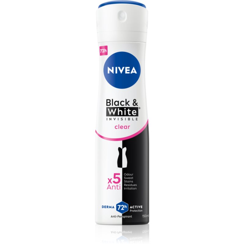 NIVEA Invisible Black & White Clear антиперспирант в спрей за жени 150 мл. на ниска цена