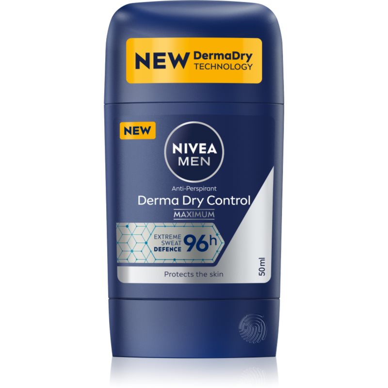 NIVEA MEN Derma Dry Control твърд антиперспирант 50 мл.