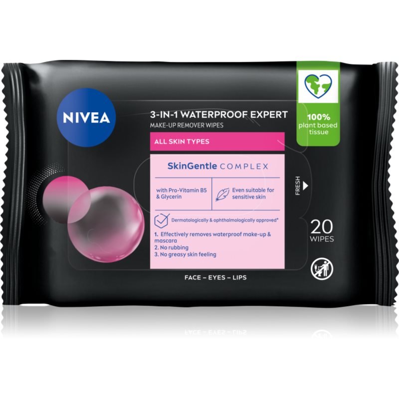NIVEA MicellAir Expert мицеларни кърпички за почистване на грим 20 бр.