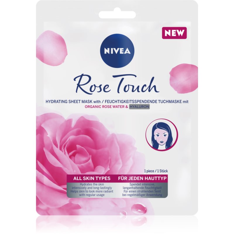 NIVEA Rose Touch хидратираща платнена маска 1 бр.