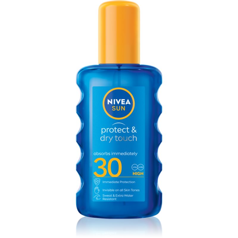 NIVEA SUN Protect & Dry Touch невидим спрей за тен SPF 30 200 мл.
