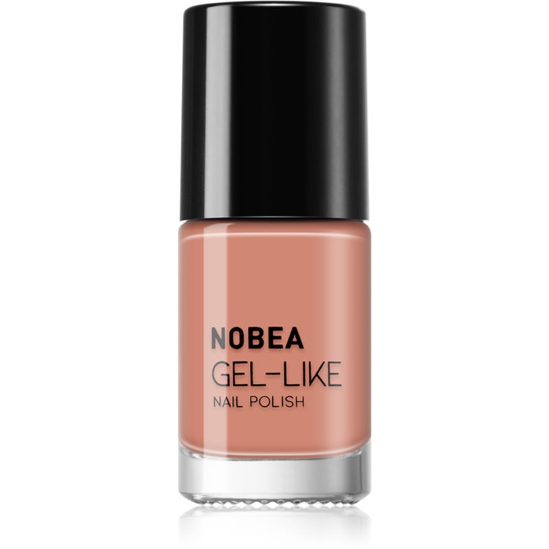 NOBEA Day-to-Day Gel-like Nail Polish лак за нокти с гел ефект цвят Almond milk #N14 6 мл.