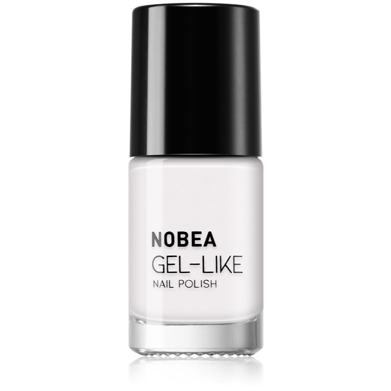 NOBEA Day-to-Day Gel-like Nail Polish лак за нокти с гел ефект цвят Snow white #N57 6 мл.