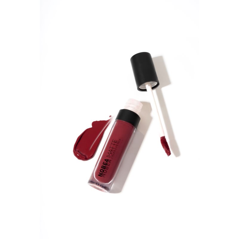 NOBEA Day-to-Day Matte Liquid Lipstick матиращо течно червило цвят Maroon #M10 7 мл. на ниска цена