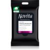 NOVITA Professional влажни кърпички за почистване на грим за чувствителна кожа на лицето 15 бр.
