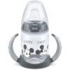 NUK First Choice Mickey Mouse преходна чаша с дръжки 6m+ Grey 150 мл.