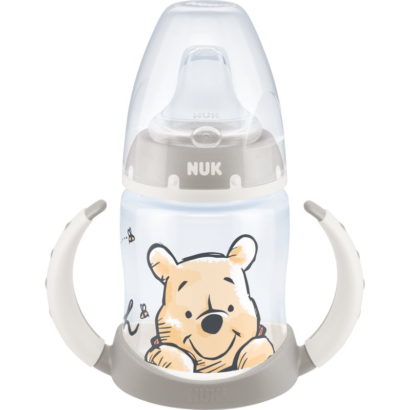NUK First Choice + Winnie The Pooh бебешко шише с контрол на температурата 6-18 m 150 мл.
