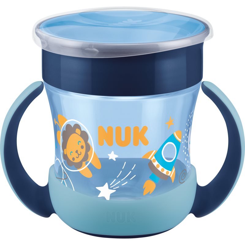 NUK Magic Cup Night чаша с дръжки 6m+ Blue 160 мл. на ниска цена