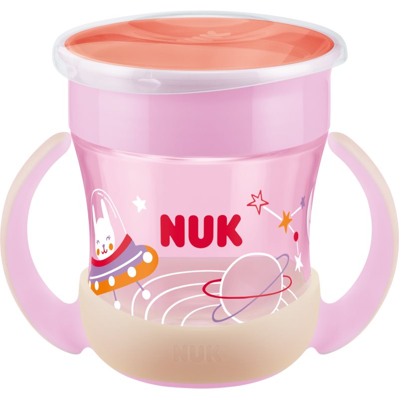 NUK Magic Cup Night чаша с дръжки 6m+ Pink 160 мл.
