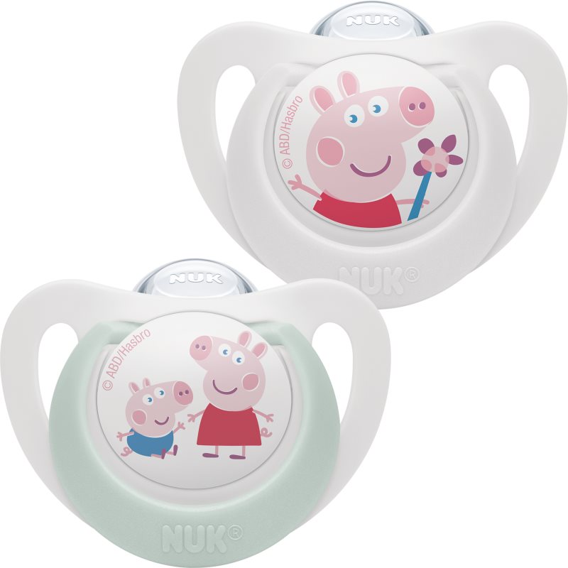 NUK Star Peppa Pig биберон 0-6 m 2 бр.