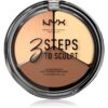 NYX Professional Makeup 3 Steps To Sculpt контурираща палитра за лице цвят 02 Light 15 гр.