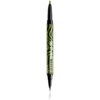 NYX Professional Makeup Beetlejuice Pinstripe Duo Liner очна линия 2 в 1 цвят 03 Green Chrome 0