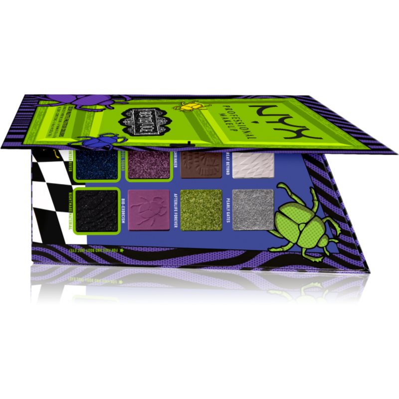 NYX Professional Makeup Beetlejuice Shadow Palette палитра сенки за очи 8 броя 8x0
