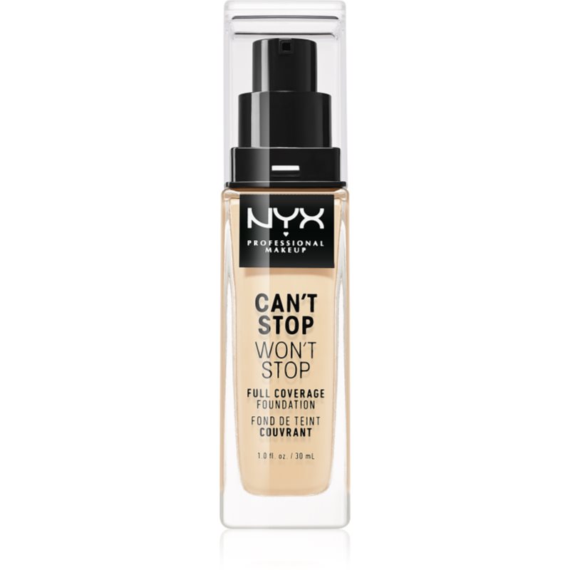 NYX Professional Makeup Can't Stop Won't Stop Full Coverage Foundation високо покривен фон дьо тен цвят 6.3 Warm Vanilla 30 мл. на ниска цена