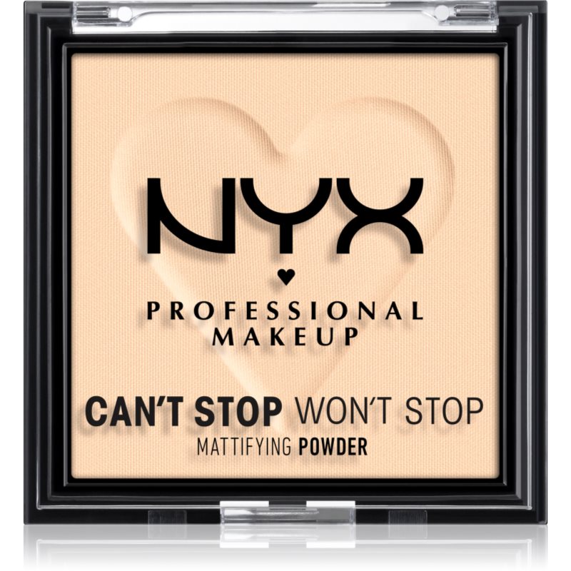 NYX Professional Makeup Can't Stop Won't Stop Mattifying Powder матираща пудра цвят 01 Fair 6 гр. на ниска цена