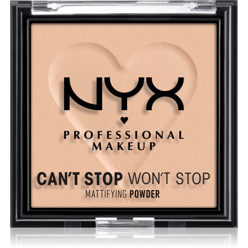 NYX Professional Makeup Can't Stop Won't Stop Mattifying Powder матираща пудра цвят 03 Light Medium 6 гр.