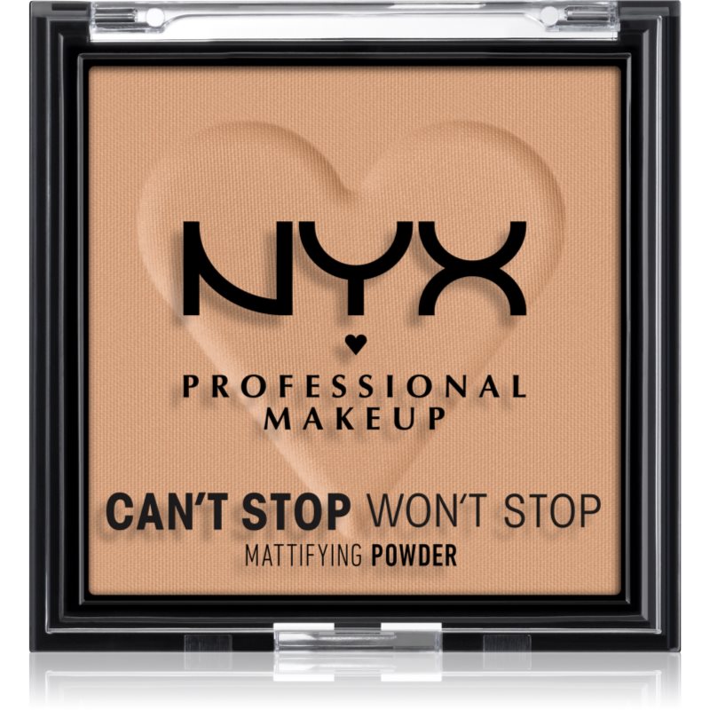 NYX Professional Makeup Can't Stop Won't Stop Mattifying Powder матираща пудра цвят 06 Tan 6 гр.