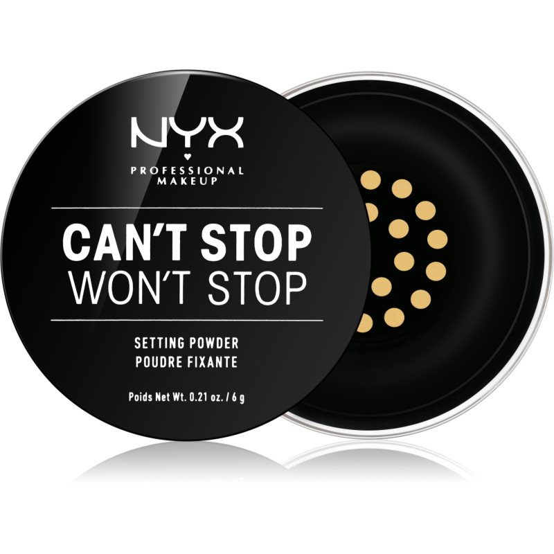 NYX Professional Makeup Can't Stop Won't Stop насипна пудра цвят 06 Banana 6 гр.