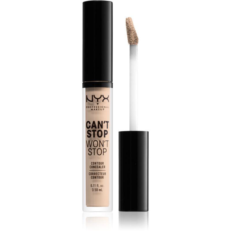 NYX Professional Makeup Can't Stop Won't Stop течен коректор цвят 02 Alabaster 3.5 мл.
