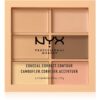 NYX Professional Makeup Conceal. Correct. Contour палитра за контуриране и прикриване на несъвършенства цвят 01 Light 6 x 1.5 гр.